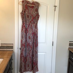 Anthro brand maxi wrap dress